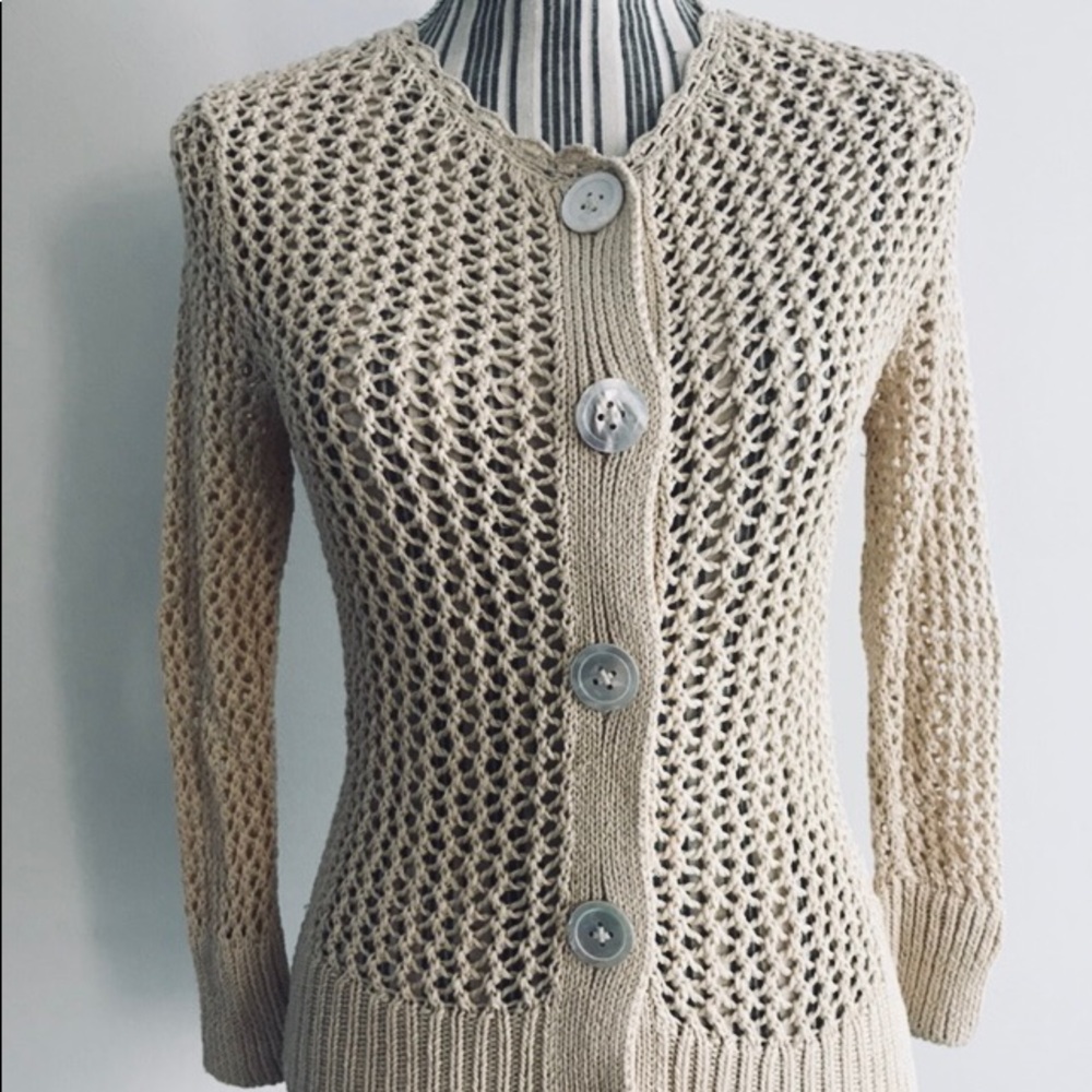 Banana Republic Crocheted Cardigan S (Love 1)
